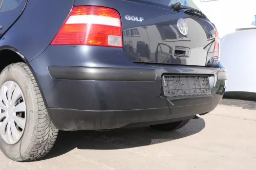 VW Golf 4 Limousine Stoßstange hinten Heckstoßstange Stoßfänger blau grau LC7V h (159719)