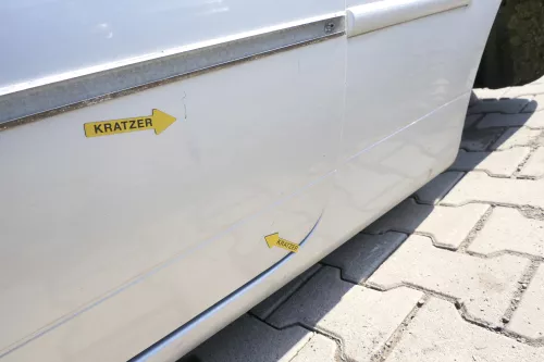 VW Lupo Seat Arosa Tür vorne links Fahrertür silber LA7W (mechanischer Fenster (159726)