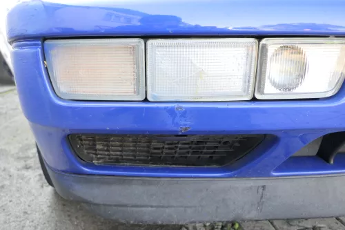 VW Golf 3 auch Cabrio Stoßstange vorne Stoßfänger vorn blau LW5Z lackiert (159797)