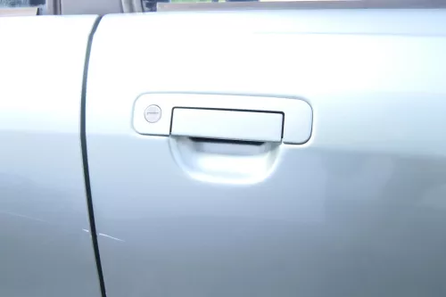 Audi 80 90 Tür vorne rechts Beifahrertür Rahmen Türblatt grün LY6N ohneAnbauteil (159841)