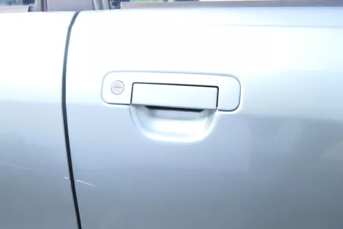 Audi 80 90 Tür vorne rechts Beifahrertür Rahmen Türblatt grün LY6N ohneAnbauteil (159841)