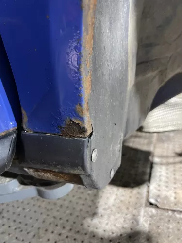 Audi A3 8L Kotflügel vorne rechts blau LY5M - ROST (159865)