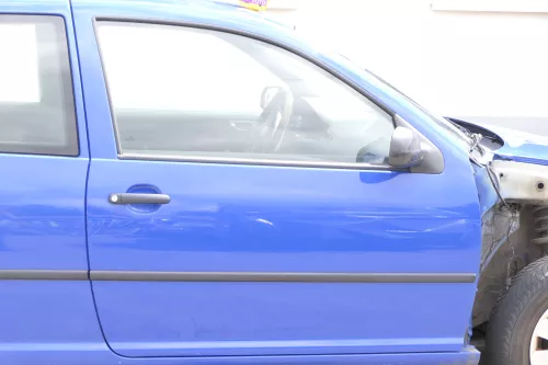 VW Golf 4 Tür vorne rechts Beifahrertür 2/3-Türer blau LW5Z - ohne Anbauteile