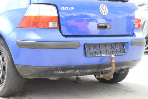 VW Golf 4 Limousine Stoßstange hinten Heckstoßstange Stoßfänger blau LW5Z 159934 (159934)