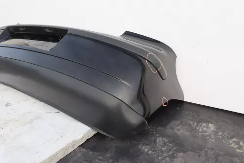 VW Polo 9N 9N3  Limousine Stoßstange hinten Heckstoßstange Stoßfänger schwarz (160095)