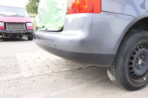 VW Touran 1T Stoßstange hinten Heckstoßstange Stoßfänger grau LD7X grey (160106)