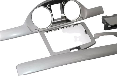 VW Passat 3C CC Mittelkonsole Verkleidung Radio Klappe Abdeckung Dekor irridium (160149)