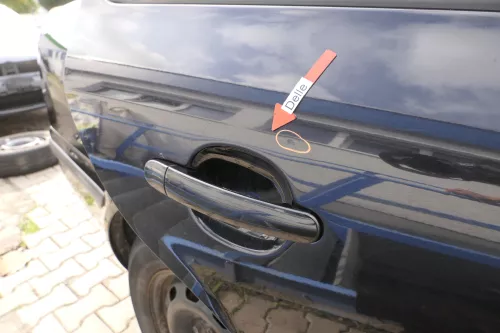 Skoda Octavia 1U Limousine Tür hinten rechts schwarz LF9R - ohne Anbauteile (160201)