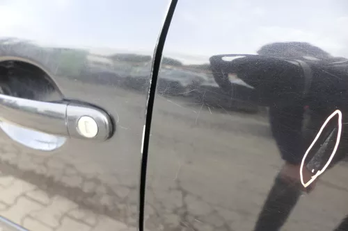 Skoda Octavia 1U Limousine Tür hinten links schwarz LF9R (160205)