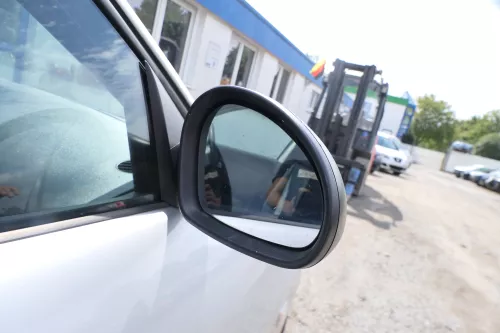 Seat Ibiza 6L elektrischer beheizter Spiegel Außenspiegel rechts schwarz matt