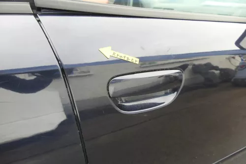 Audi A4 B6 8E nur Türblatt Tür vorne rechts Beifahrertür blau LZ5L Kombi+Limo v (160437)
