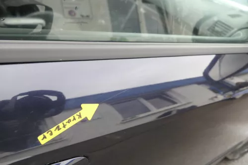 Audi A4 B6 8E nur Türblatt Tür vorne rechts Beifahrertür blau LZ5L Kombi+Limo v (160437)