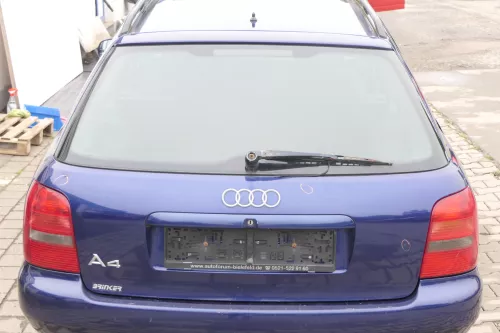 Aud A4 B5 Heckklappe hinten Klappe Kofferraumklappe Kombi blau LZ5K Scheibe