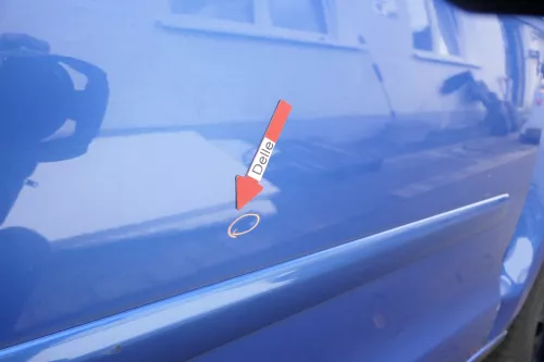 VW Polo 9N 9N3 Tür vorne rechts Beifahrertür 4/5-Türer blau LA5M - ohne Anbautei (160515)