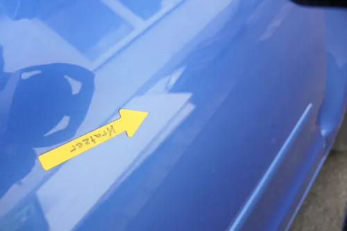 VW Polo 9N 9N3 Tür vorne rechts Beifahrertür 4/5-Türer blau LA5M - ohne Anbautei (160515)