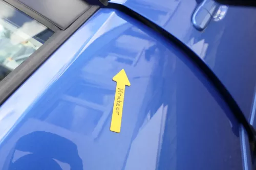 VW Polo 9N 9N3 Tür hinten rechts 4/5-Türer blau LA5M (160516)