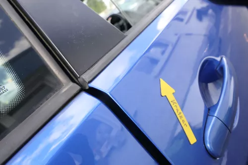 VW Polo 9N 9N3 Tür hinten rechts 4/5-Türer blau LA5M (160516)