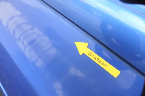 VW Polo 9N 9N3 Tür vorne links Fahrertür 4/5-Türer blau LA5M ohneAnbautei (160521)