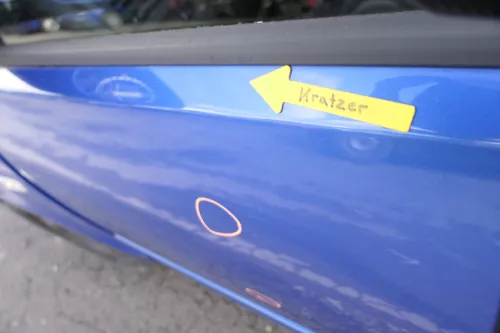 VW Polo 9N 9N3 Tür vorne links Fahrertür 4/5-Türer blau LA5M ohneAnbautei (160521)