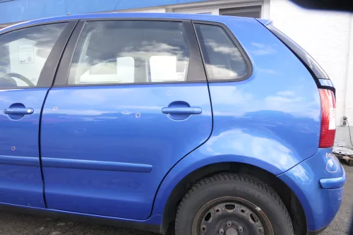 VW Polo 9N 9N3 Tür hinten links 4/5-Türer blau LA5M