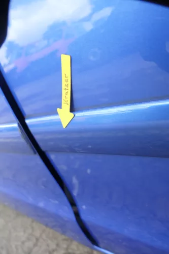 VW Polo 9N 9N3 Tür hinten links 4/5-Türer blau LA5M (160522)