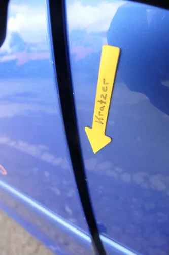 VW Polo 9N 9N3 Tür hinten links 4/5-Türer blau LA5M (160522)