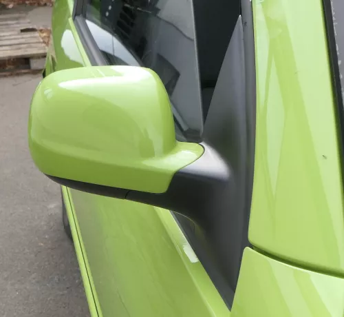 VW Lupo 6X Arosa manueller Spiegel Außenspiegel rechts grün LR6A (160634)