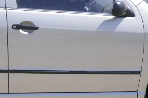 Skod Fabia 6Y Kombi Limousine Tür vorne rechts Beifahrertür gelb beige gold LF8F (160661)