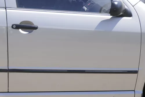 Skod Fabia 6Y Kombi Limousine Tür vorne rechts Beifahrertür gelb beige gold LF8F (160661)