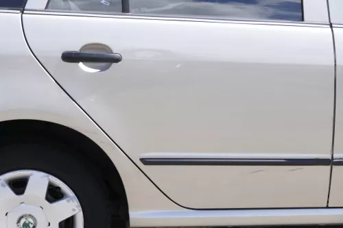 Skoda Fabia 6Y Combi Variant Kombi Tür hinten rechts gold beige gelb LF8F ohneAn (160663)