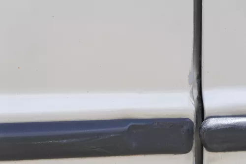 Skoda Fabia 6Y Combi Variant Kombi Tür hinten rechts gold beige gelb LF8F ohneAn (160663)