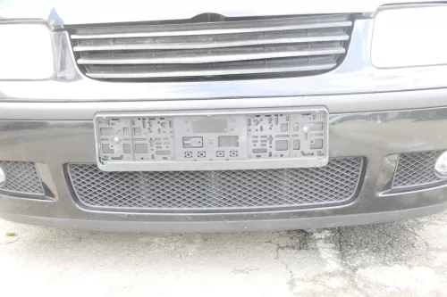 VW Polo 6N2 Stoßstange vorne Frontstoßstange Stoßfänger schwarz LC9Z +Grill (160789)