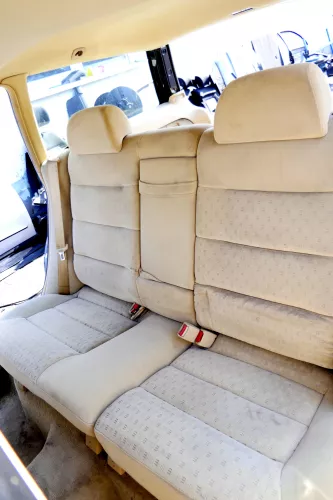 VW Passat 3B 3BG Kombi Variant Sitz Rückbank Rücksitzbank ohneKopfstützen beige (160812)