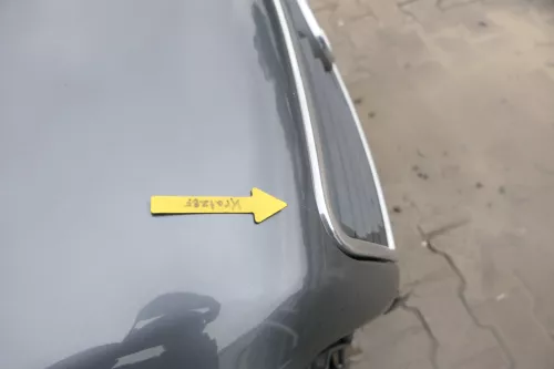 Audi A6 4B Motorhaube Klappe vorn Facelift (ab. Mitte 2002) grau LX7Z + Grill (160841)