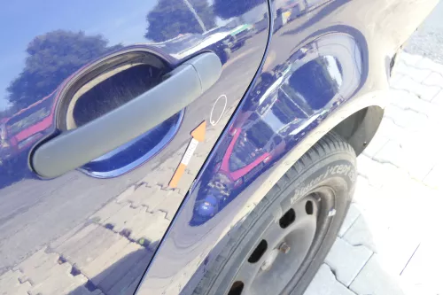 VW Golf 4 Bora Tür hinten links nur Kombi / Variant blau LB5N indigoblau ohne An (160910)