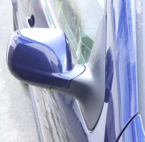 VW Golf 4 Bora elektrischer Spiegel vorne rechts Außenspiegel blau LB5N Glas