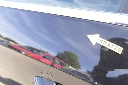 VW Passat 3C Kombi Variant Tür hinten links schwarz LC9X deepblack - chrom ohneA (160930)