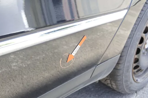 VW Passat 3C Kombi Variant Tür hinten links schwarz LC9X deepblack - chrom ohneA (160930)