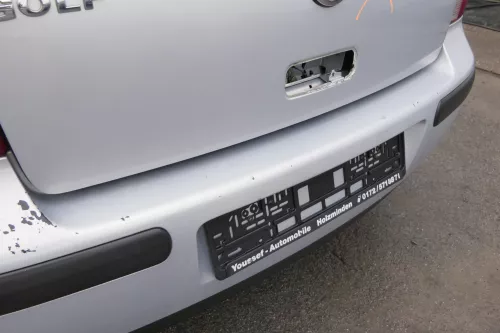 VW Golf 4 Limousine Stoßstange hinten Heckstoßstange Stoßfänger silber LB7Z grau (161082)