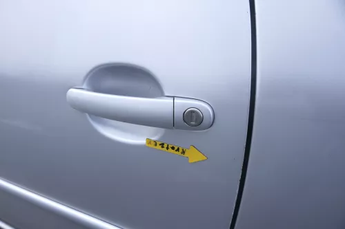 VW Lupo Seat Arosa Tür vorne links Fahrertür silber g LA7W (mechanischer Fenster (161135)