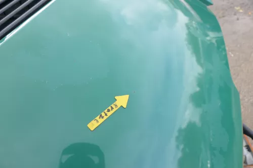 VW T4 Transporter Pritsche Motorhaube Haube Klappe vorne grün  (161194)