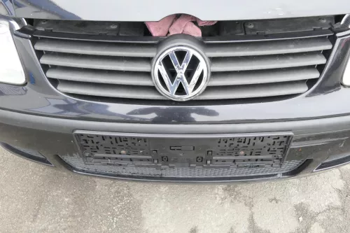 VW Polo 6N2 Stoßstange vorne Frontstoßstange Stoßfänger schwarz LC9Z +Grill d (161239)