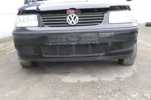 VW Polo 6N2 Stoßstange vorne Frontstoßstange Stoßfänger schwarz LC9Z +Grill d