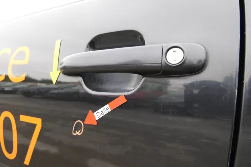 VW Polo 6N 6N2 Tür vorne links Fahrertür 2/3-Türer schwarz LC9Z blackmagic (161241)