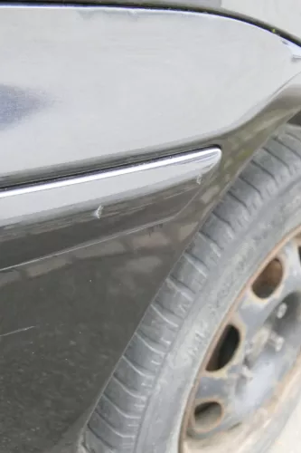 VW Polo 6N2 Stoßstange hinten Heckstoßstange Stoßfänger schwarz LC9Z - PDC (161272)