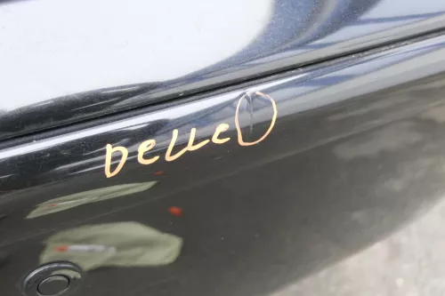 VW Polo 6N2 Stoßstange hinten Heckstoßstange Stoßfänger schwarz LC9Z - PDC (161272)