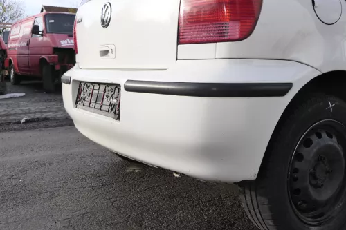 VW Polo 6N2 Stoßstange hinten Heckstoßstange Stoßfänger weiß LB9A (161333)
