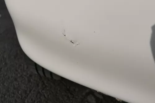 VW Polo 6N2 Stoßstange hinten Heckstoßstange Stoßfänger weiß LB9A (161333)