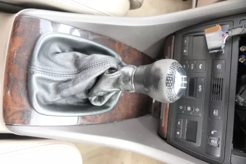 Audi A6 4B Schaltknauf Schaltsack Schaltknüppel original 6-Gang Leder schwarz