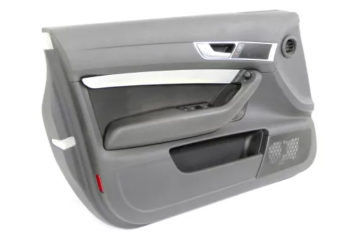 1x Audi A6 4F Türverkleidung Verkleidung Tür vorne links schwarz (161461)